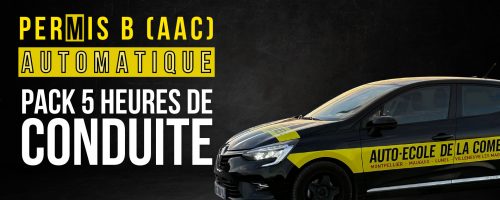 Pack 5 heures de conduite permis B (AAC) automatique
