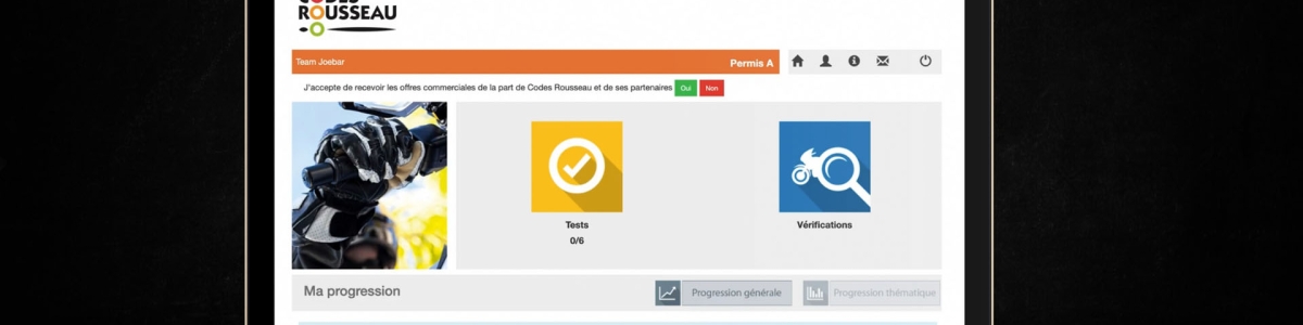 Code en ligne moto (ETM)