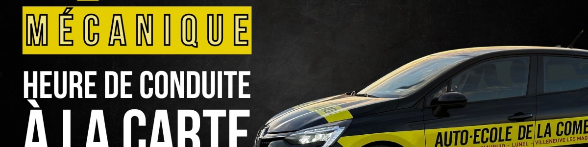 Heure de conduite voiture à la carte permis B (AAC) manuelle