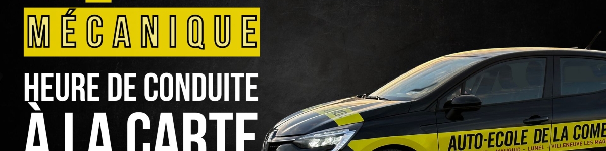 Heure de conduite voiture à la carte permis B (CS) manuelle