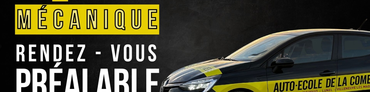 Rendez-vous préalable permis B (CS) Boîte Manuelle