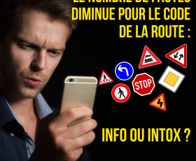 Le nombre de fautes diminue pour le code de la route : info ou intox ?